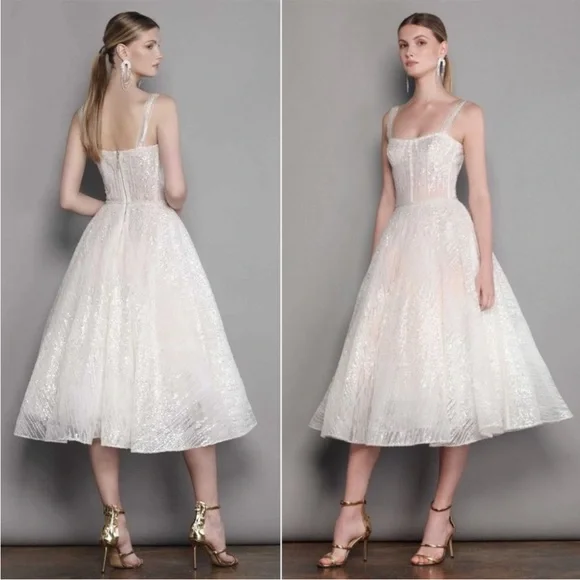 knee length dresses for ladies Mademoiselle Midi Dress by Bronx and Banco – The Fitzroy main image 0